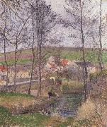 The banks of the Viosne at Osny Camille Pissarro
